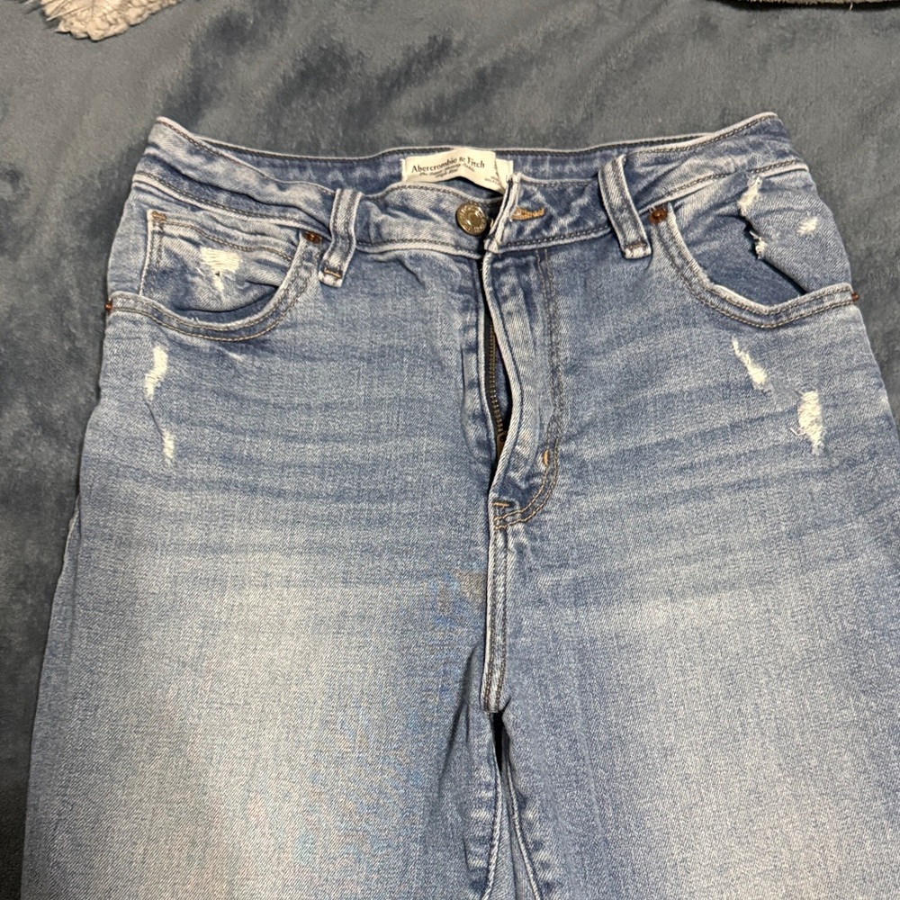 Abercrombie & Fitch High Rise Blue Jeans